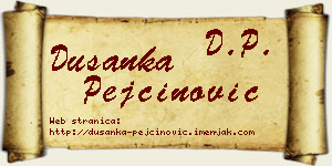 Dušanka Pejčinović vizit kartica